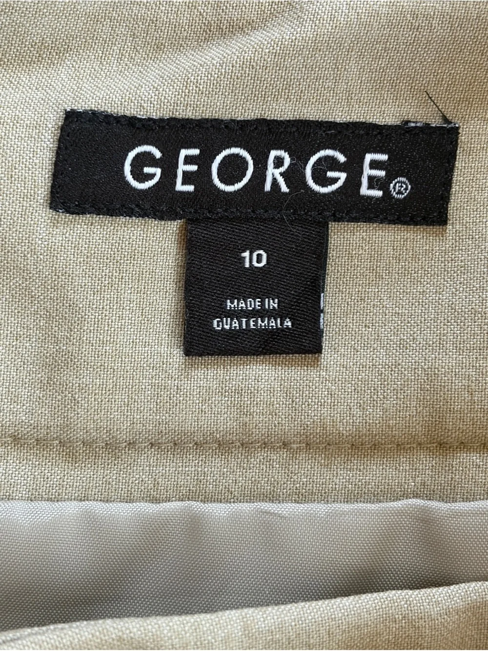 George Classic Cream Pencil Skirt - Women